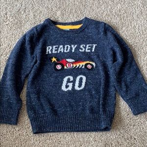 Baby gap race car sweater